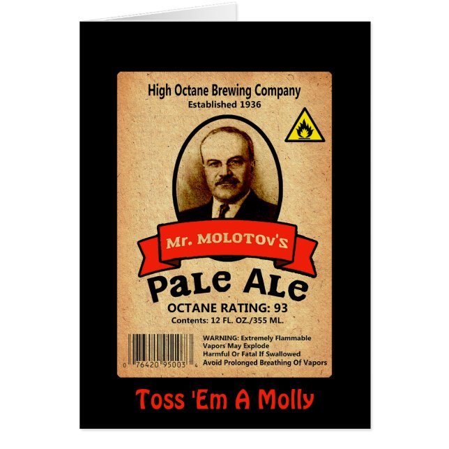 Le Étiquette Pale Ale de M. Molotov (Devant)