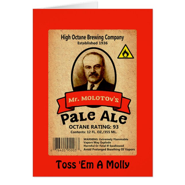 Le Étiquette Pale Ale de M. Molotov (Devant)