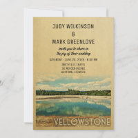 Le Faire-part de mariage du parc Yellowstone