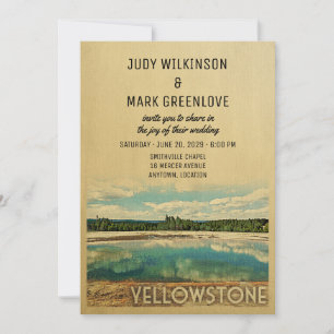 Le Faire-part de mariage du parc Yellowstone
