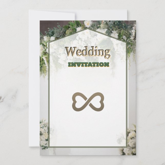 Le Faire-part de mariage Royal Floral Art (Devant)