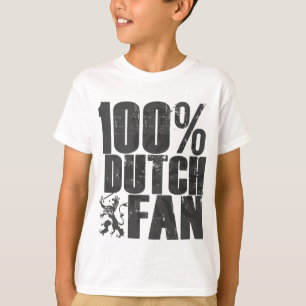 Le fan néerlandais de 100% badine le T-shirt