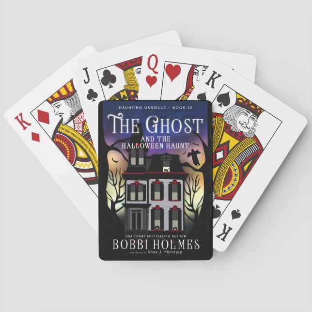 Le fantôme et les cartes de jeu de retraite de (dos)