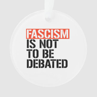 Le fascisme ne doit pas être débattu