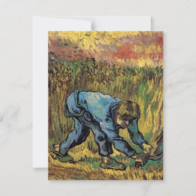 Le Faucheur à la faucille par Vincent van Gogh (Devant)