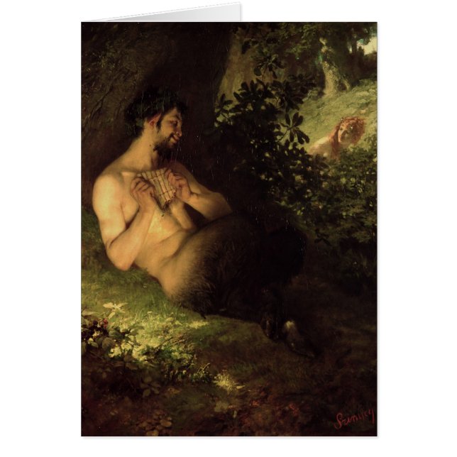 Le faune et nymphe, 1868 (Devant)