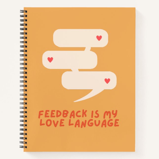 le feedback est mon langage d'amour - carnet (Devant)