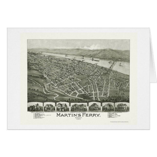 Le ferry de Martin, carte panoramique de l'OH - (Devant horizontal)