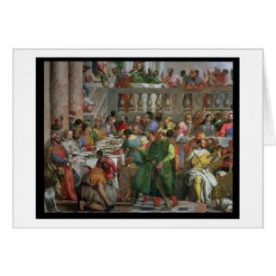 Le festin de mariage chez Cana, détail de régaler