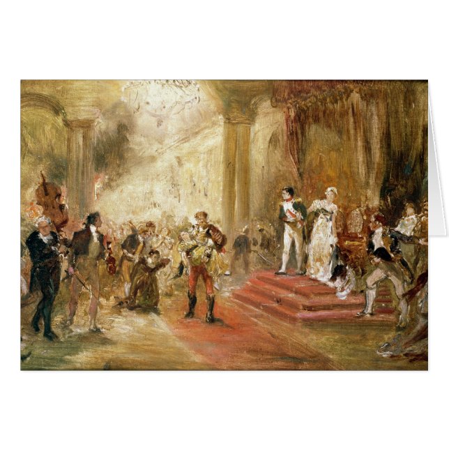 Le feu à l'ambassade autrichienne (huile sur la (Devant horizontal)