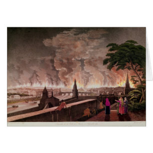 Le feu à Moscou, septembre 1812. gravé par