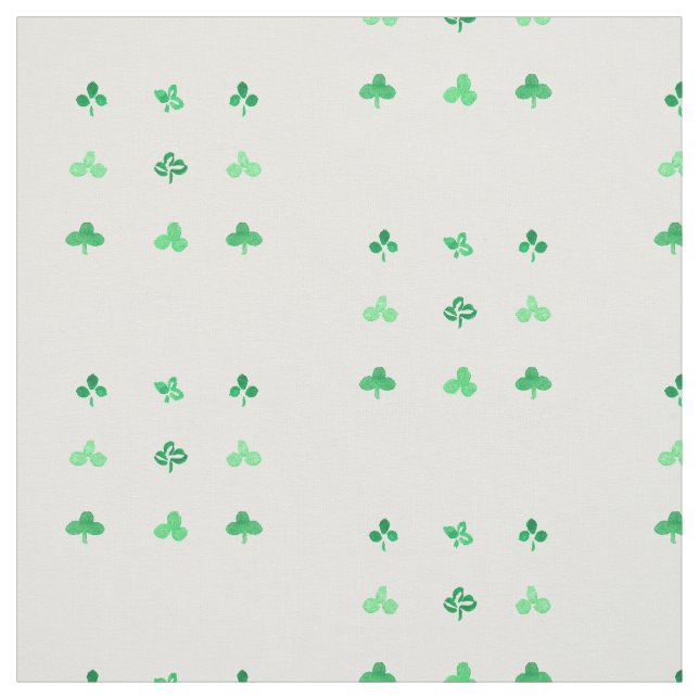 Le feuille de trèfle a peigné le tissu de coton (Échantillon)