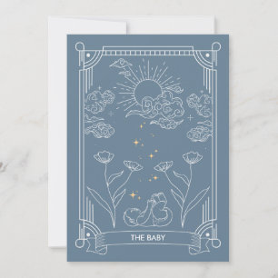 Le Fils   Invitation Baby shower Tarot