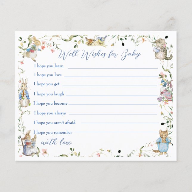 Le fleur sauvage Peter le lapin veut bien pour béb (Devant)