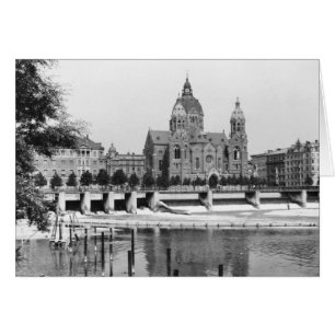 Le fleuve Isar à Munich, vers 1910