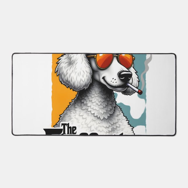 Le Fluffather Caniche Vintage Drôle de Chien Mafia (Recto)
