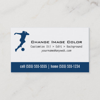 Le football - carte de visite personnel