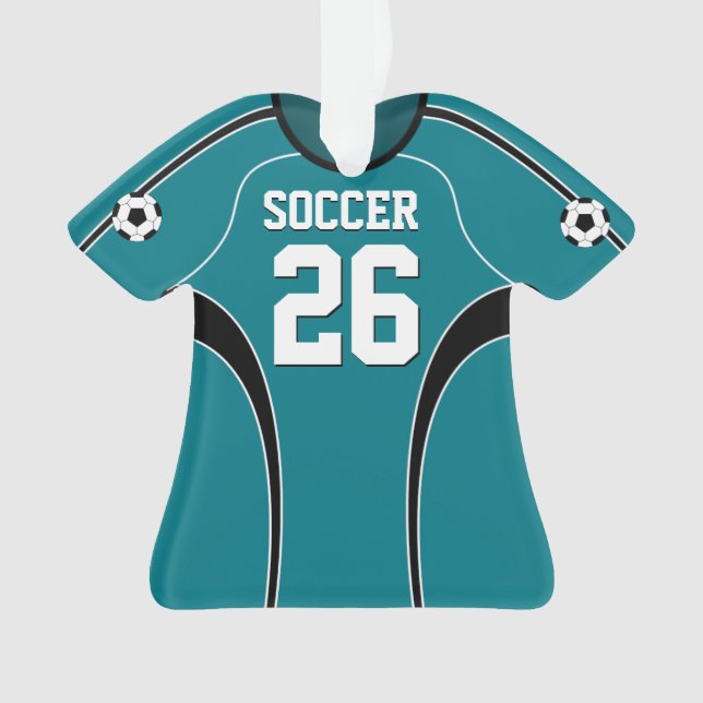 Le football Jersey turquoise léger (devant)