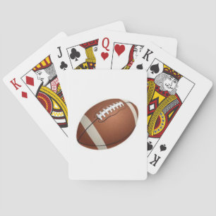 Le football sur un paquet de cartes de jeu