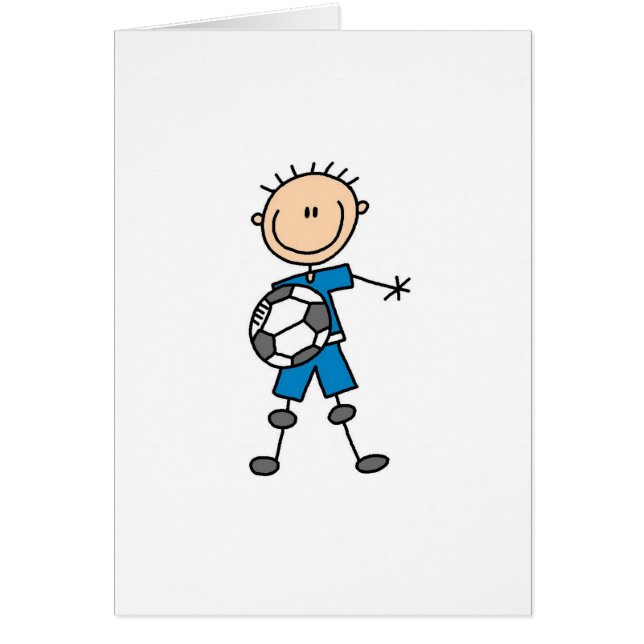 Le football uniforme bleu de garçon (Devant)