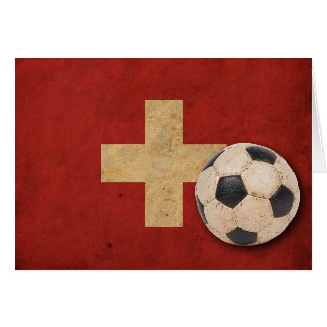 Le football vintage de la Suisse (Devant horizontal)