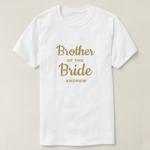 Le frère de la mariée T-shirt personnalisé