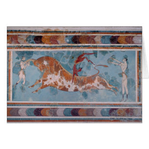 Le fresque de torero, palais de Knossos, Crète