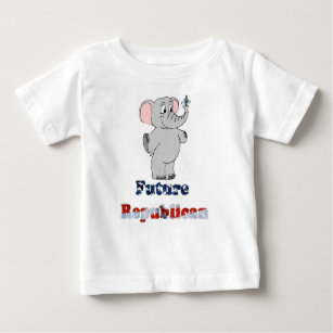 Le futur républicain badine le T-shirt