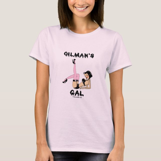 Le gallon de l'expert pétrolier, T-shirt de dames, (Devant)