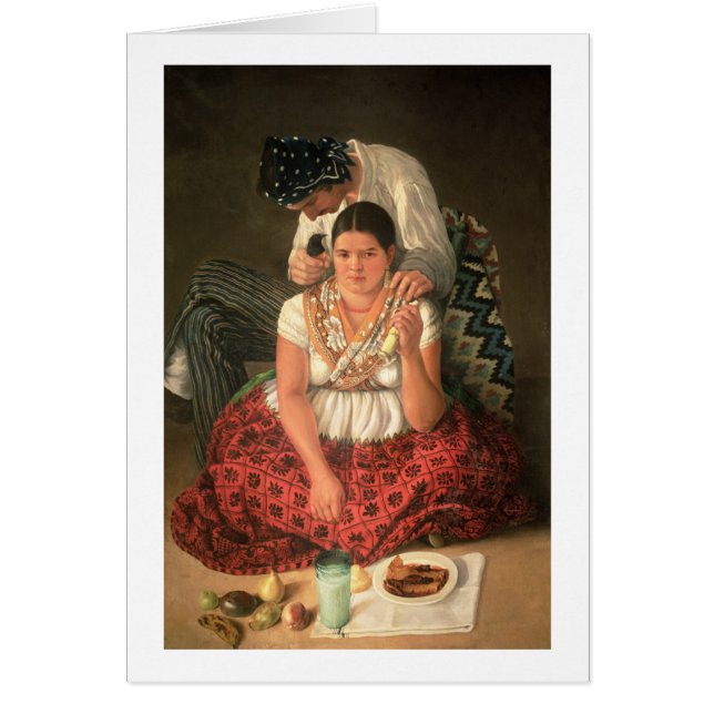 Le garçon et la fille gitans, (huile sur la toile) (Devant)