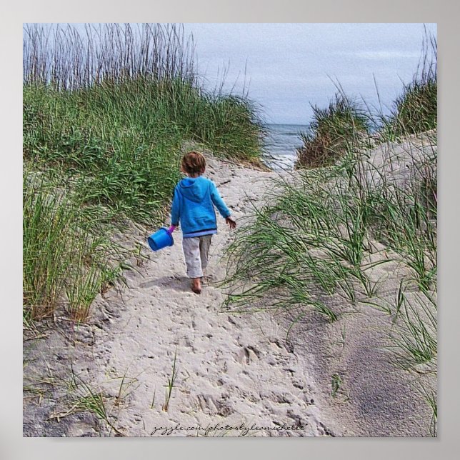 Le garçon et son affiche de la queue (Devant)