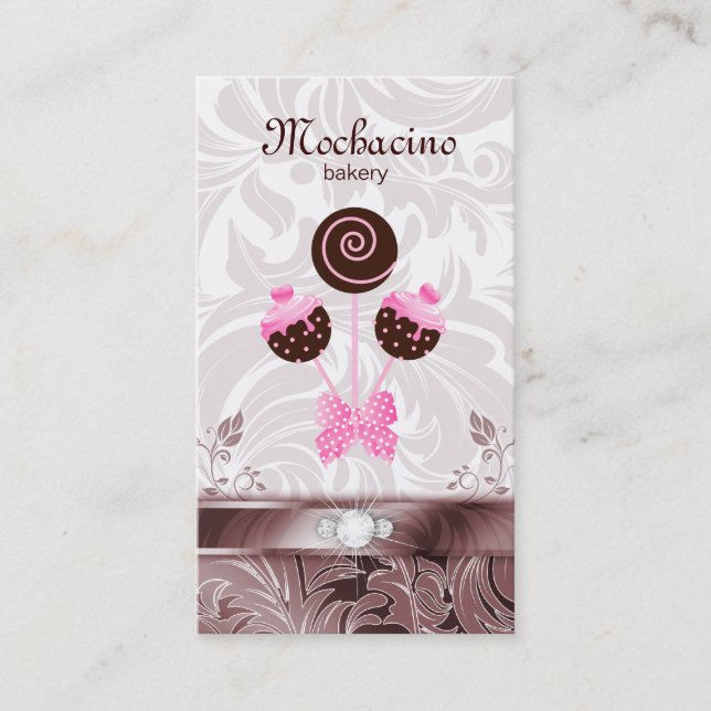 Le gâteau de carte de visite de boulangerie saute (Devant)