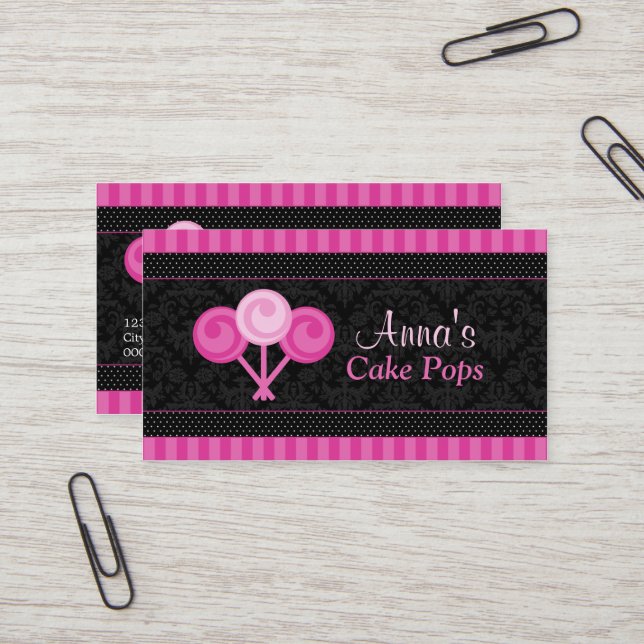 Le gâteau saute des cartes de visite de (Devant/Arrière en situation)