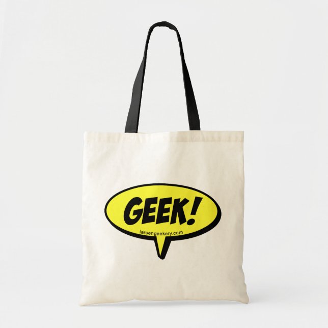 Le geek parlent le sac fourre-tout (Devant)