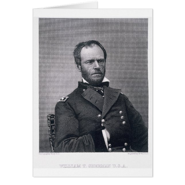 Le général William Tecumseh Sherman, gravé après u (Devant)