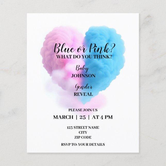 Le genre de fumée révèle des invitations (Devant)