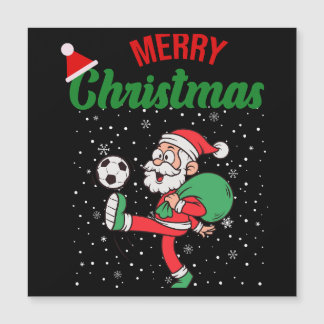 Le gentil Père Noël Jouer au football Carton de No
