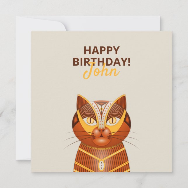Le Geocat - Une jolie Carte d'Anniversaire (Devant)