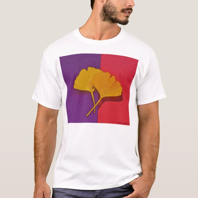 Le Gingko laisse le T-shirt (Devant)