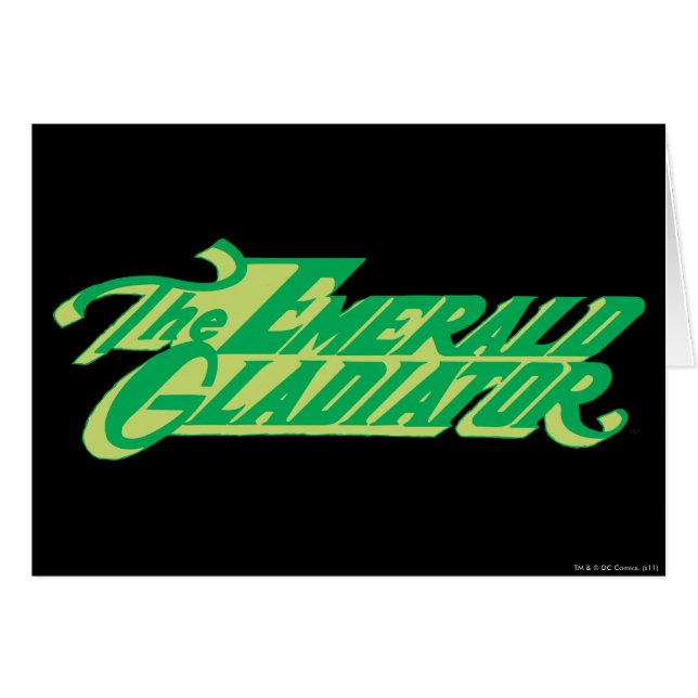 Le gladiateur d'émeraude (Devant horizontal)