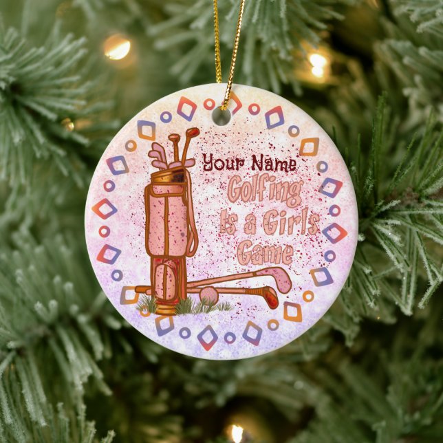 Le golf est un jeu de filles ornement de golf (Arbre)