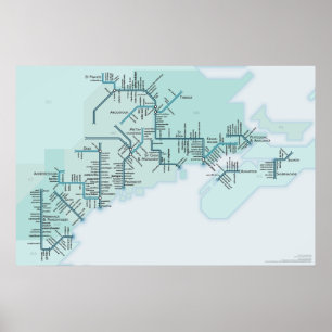 Le golfe du Maine 20 x affiche 30