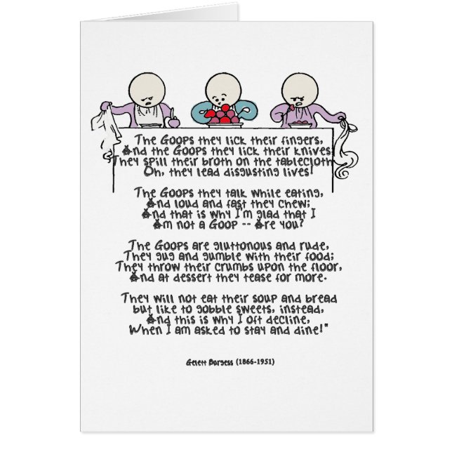 Le Goops ils lèchent leurs doigts (Devant)