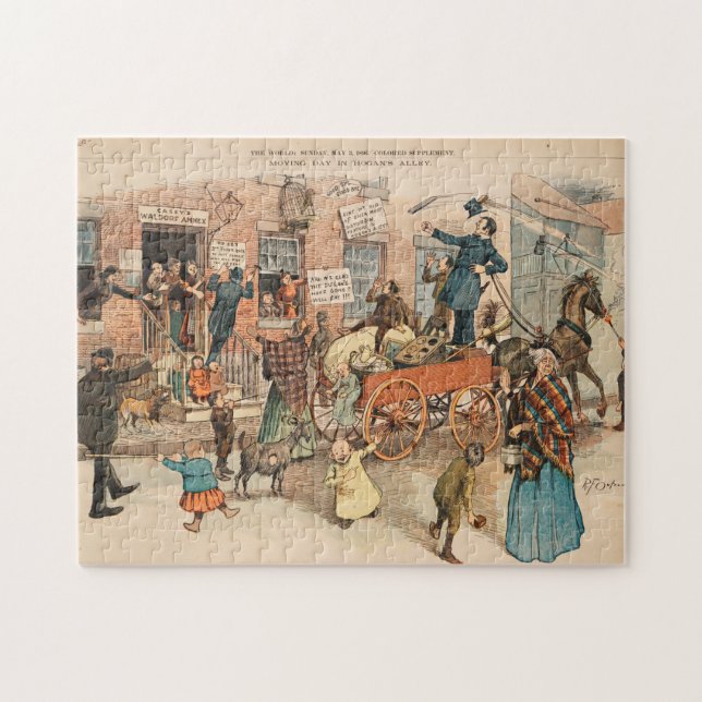 "Le gosse jaune" Puzzle (Horizontal)