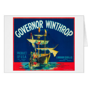 Le Gouverneur Winthrop Apple marquent (rouge) -