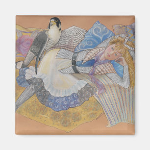 Le grand aimant de faucon pérégrin