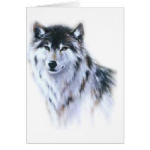 Le grand loup féroce dans toute la gloire