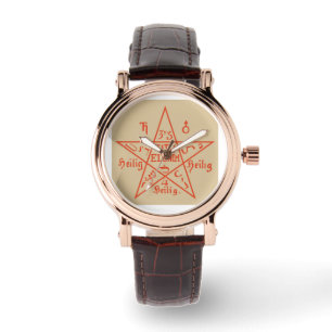 Le Grand Pentagramme de la montre des femmes de Mo