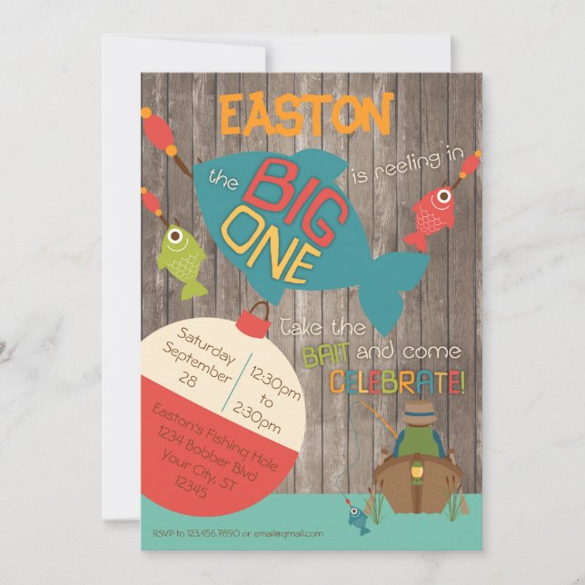 Le grand - première invitation d'anniversaire de (Devant)