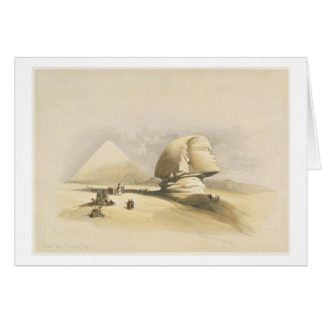 Le grand sphinx et les pyramides de Gizeh, de "E (Devant horizontal)